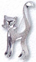 Фаберлик в Ижевске. Брошь - Кошка серебро.